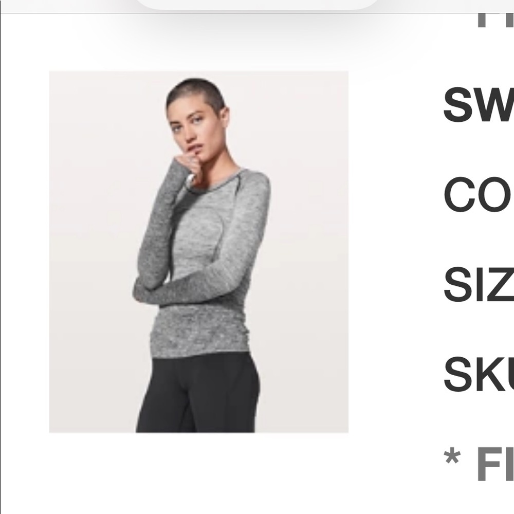 Ombre swiftly long sleeve size 6